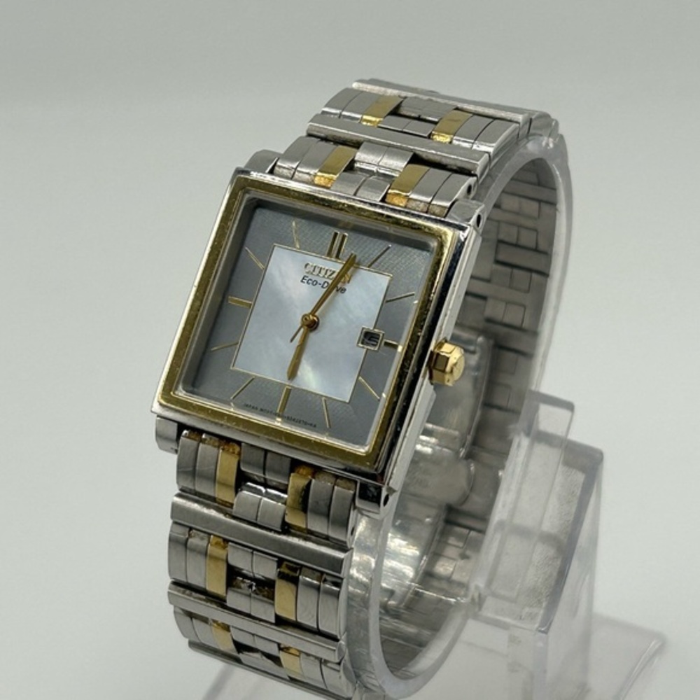 Citizen Eco-Drive Silver and Gold Watch BW0164-51D #549